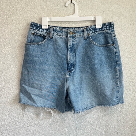 VTG L.L. Bean Women's Size 31 Double L Comfort Waist Cut Off Shorts Y2K Boho - Picture 2 of 9
